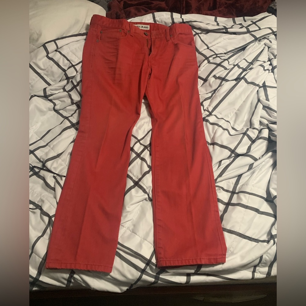 Red jeans